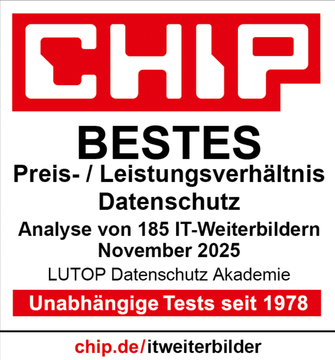 CHIP Bestes Preis-Leistungsverhältnis Datenschutz - LUTOP Datenschutz Akademie